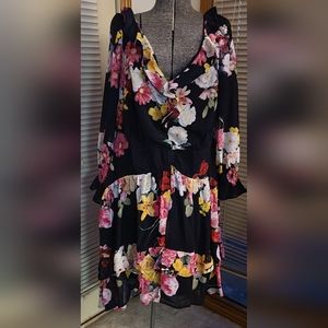 EShakti Wayward Fancies floral print dress..SZ 22